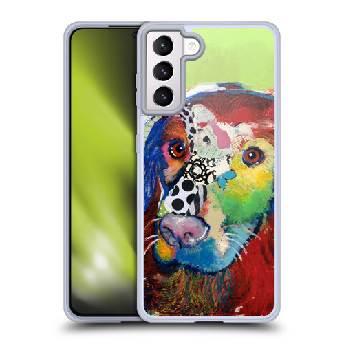Michel Keck Dogs Irish Setter Soft Gel Case for Samsung Galaxy S21+ 5G & MagSafe