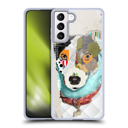 Michel Keck Dogs Jack Rusell Soft Gel Case for Samsung Galaxy S21+ 5G & MagSafe