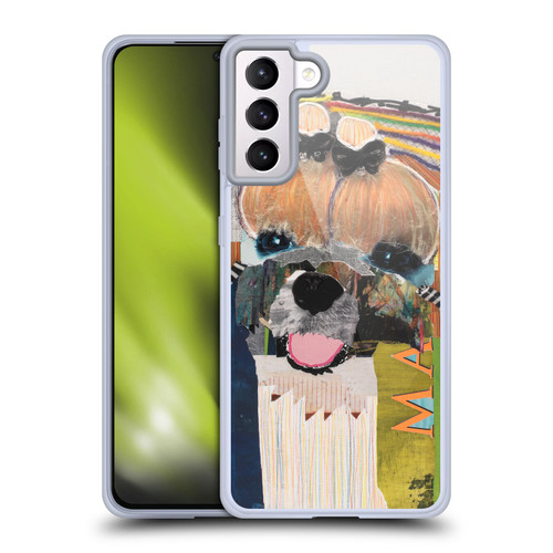 Michel Keck Dogs Maltese Soft Gel Case for Samsung Galaxy S21+ 5G & MagSafe