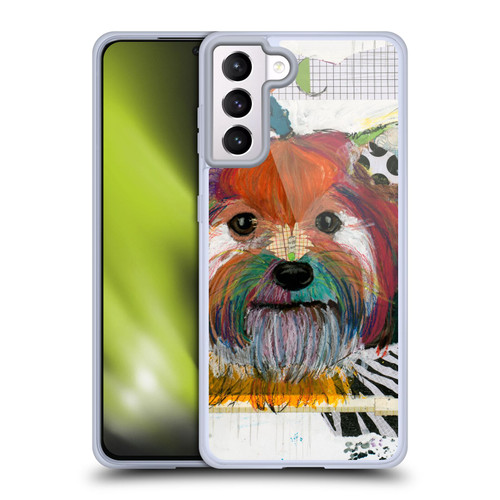 Michel Keck Dogs Silky Terrier Soft Gel Case for Samsung Galaxy S21+ 5G & MagSafe