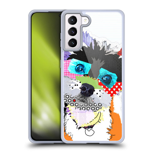 Michel Keck Dogs Snorkie Soft Gel Case for Samsung Galaxy S21+ 5G & MagSafe