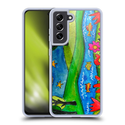 Wyanne Nature 2 Summer Lake At Midnight Soft Gel Case for Samsung Galaxy S21 FE 5G & MagSafe