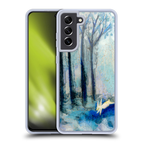 Wyanne Nature 2 White Rabbit Soft Gel Case for Samsung Galaxy S21 FE 5G & MagSafe