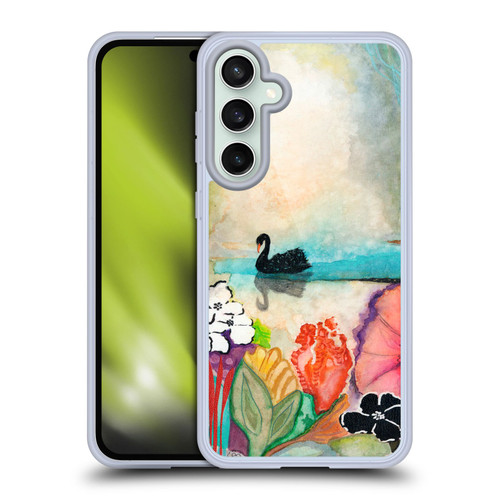Wyanne Nature 2 Black Swan On The Lake Soft Gel Case for Samsung Galaxy S23 FE 5G & MagSafe