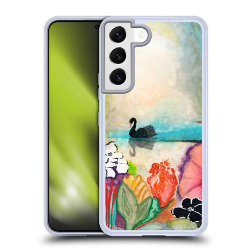 Wyanne Nature 2 Black Swan On The Lake Soft Gel Case for Samsung Galaxy S22 5G & MagSafe