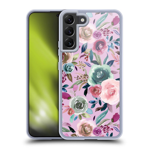 Ninola Lilac Floral Sweet Roses Soft Gel Case for Samsung Galaxy S22+ 5G & MagSafe