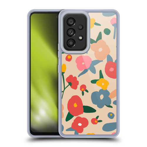 Ninola Nature Bold Scandi Flowers Soft Gel Case for Samsung Galaxy A53 5G (2022)