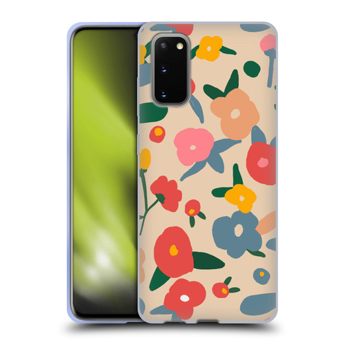 Ninola Nature Bold Scandi Flowers Soft Gel Case for Samsung Galaxy S20 / S20 5G