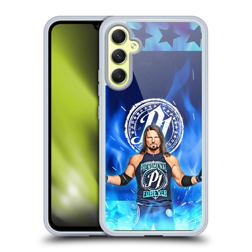 WWE Aj Styles Portrait Soft Gel Case for Samsung Galaxy A34 5G