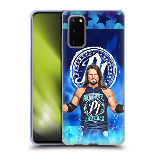 WWE Aj Styles Portrait Soft Gel Case for Samsung Galaxy S20 / S20 5G