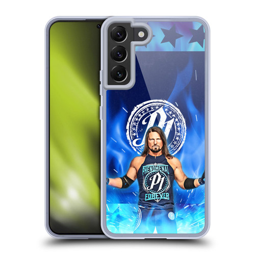 WWE Aj Styles Portrait Soft Gel Case for Samsung Galaxy S22+ 5G & MagSafe