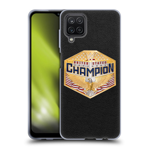 WWE Title Belts United States Championship Soft Gel Case for Samsung Galaxy A12 (2020)