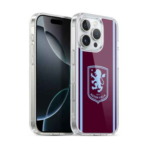 Aston Villa Football Club 2026/27 Crest Kit Home Soft Gel Case for Apple iPhone 16 Pro & MagSafe