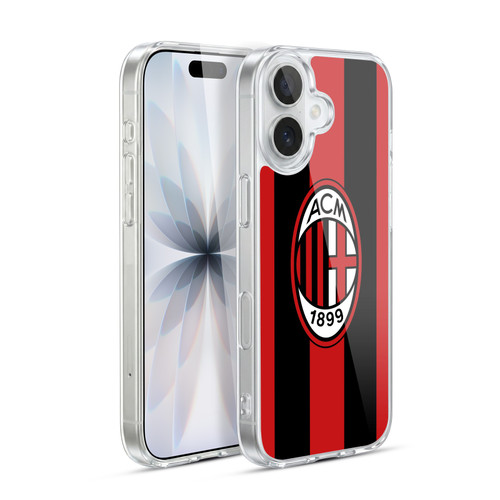 AC Milan 2026/27 Crest Kit Home Soft Gel Case for Apple iPhone 17