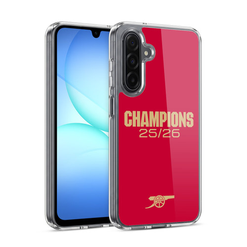 Arsenal FC 2025-26 Champions Red Soft Gel Case for Samsung Galaxy A17 4G / 5G