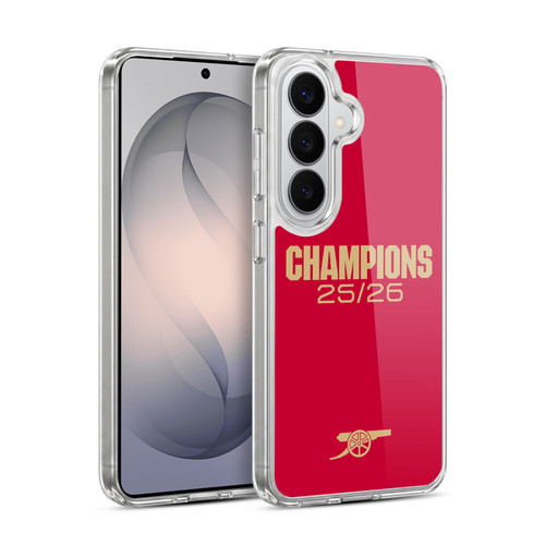 Arsenal FC 2025-26 Champions Red Soft Gel Case for Samsung Galaxy S26 Plus
