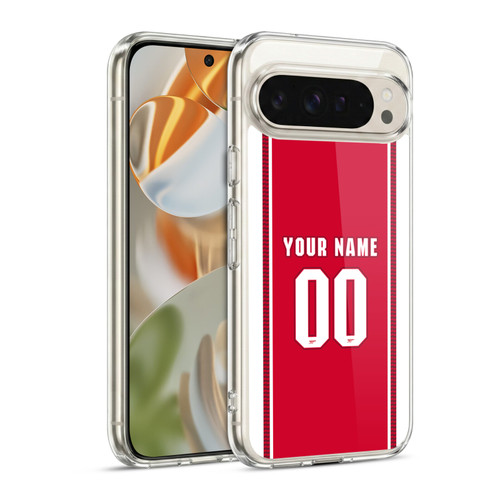 Custom Customised Personalised Arsenal FC 2026/27 Kit Home Soft Gel Case for Google Pixel 9 / Pixel 9 Pro