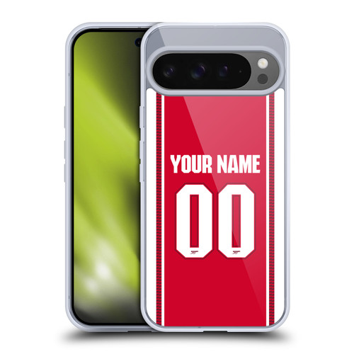 Custom Customised Personalised Arsenal FC 2026/27 Kit Home Soft Gel Case for Google Pixel 9 Pro XL