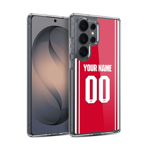 Custom Customised Personalised Arsenal FC 2026/27 Kit Home Soft Gel Case for Samsung Galaxy S26 Ultra