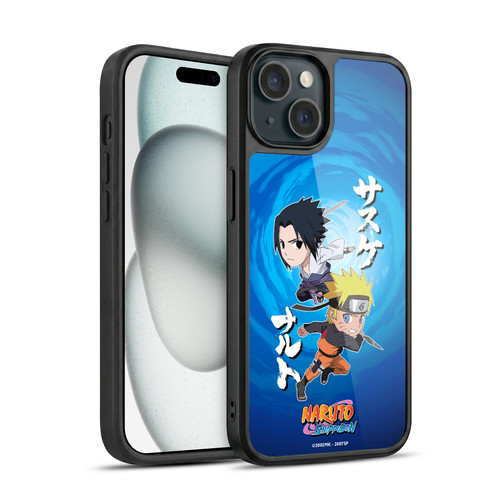 Naruto Shippuden Art Chibi Sasuke Naruto Gel Armour Case For Apple iPhone 15