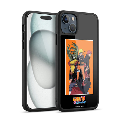 Naruto Shippuden Art Akatsuki Organization Gel Armour Case For Apple iPhone 15 Plus