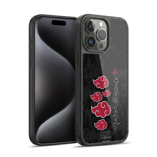 Naruto Shippuden Art Akatsuki Logotype Gel Armour Case For Apple iPhone 15 Pro Max