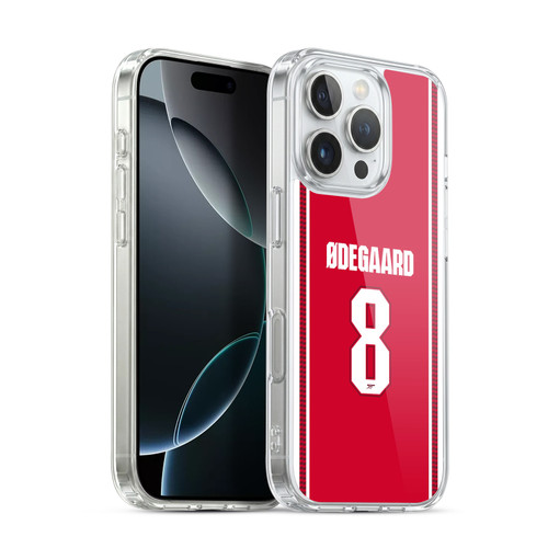Arsenal FC 2026/27 Players Home Kit 1st Group Martin Ødegaard Soft Gel Case for Apple iPhone 16 Pro & MagSafe