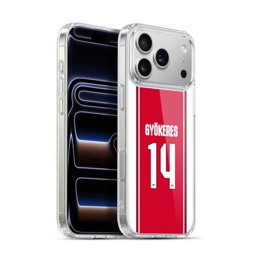 Arsenal FC 2026/27 Players Home Kit 1st Group Viktor Gyökeres Soft Gel Case for Apple iPhone 17 Pro Max