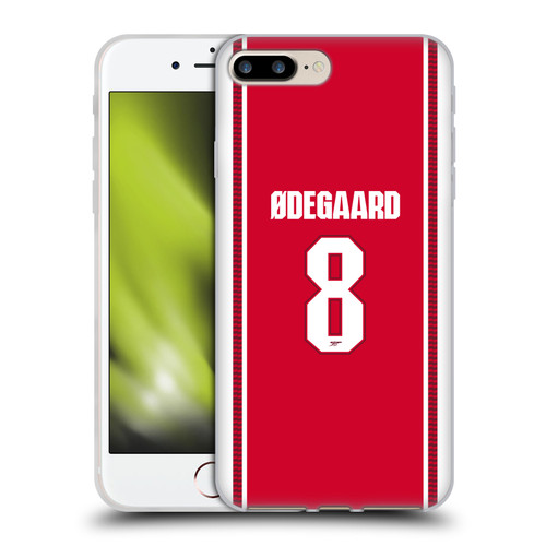 Arsenal FC 2026/27 Players Home Kit 1st Group Martin Ødegaard Soft Gel Case for Apple iPhone 7 Plus / 8 Plus & MagSafe