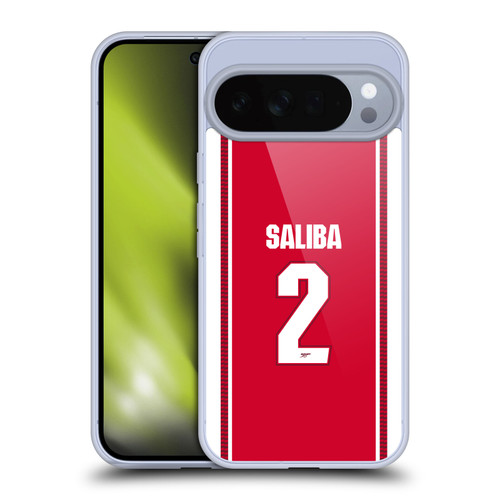 Arsenal FC 2026/27 Players Home Kit 1st Group William Saliba Soft Gel Case for Google Pixel 10 Pro XL