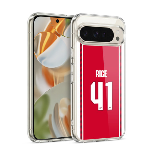 Arsenal FC 2026/27 Players Home Kit 1st Group Declan Rice Soft Gel Case for Google Pixel 9 / Pixel 9 Pro