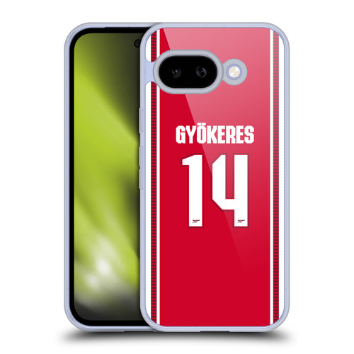 Arsenal FC 2026/27 Players Home Kit 1st Group Viktor Gyökeres Soft Gel Case for Google Pixel 9A