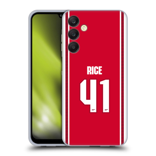 Arsenal FC 2026/27 Players Home Kit 1st Group Declan Rice Soft Gel Case for Samsung Galaxy A25 5G