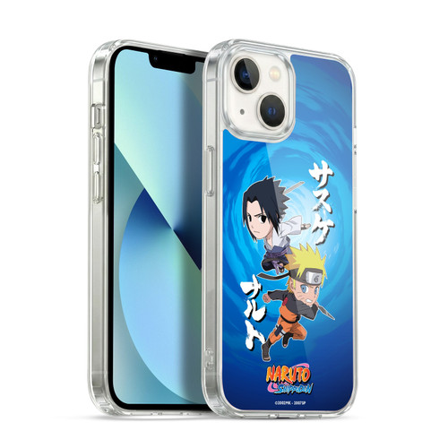 Naruto Shippuden Art Chibi Sasuke Naruto Soft Gel Case for Apple iPhone 13