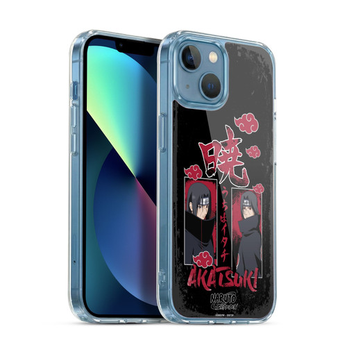 Naruto Shippuden Art Itachi Uchiha Akatsuki Soft Gel Case for Apple iPhone 13 Mini & MagSafe
