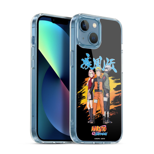 Naruto Shippuden Art Sakura, Naruto, Kakashi Soft Gel Case for Apple iPhone 13 Mini & MagSafe