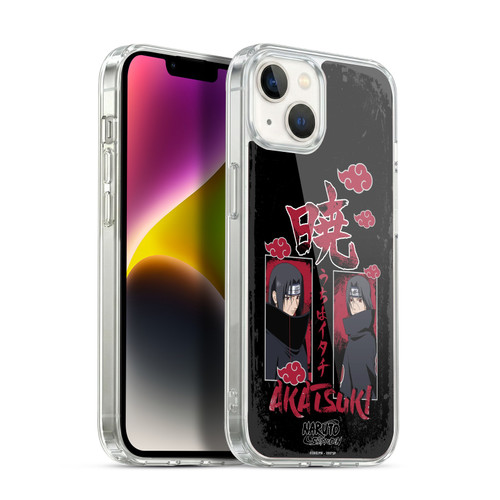 Naruto Shippuden Art Itachi Uchiha Akatsuki Soft Gel Case for Apple iPhone 14 Plus & MagSafe