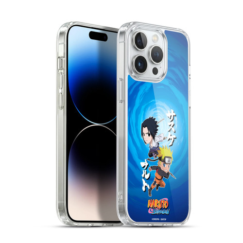 Naruto Shippuden Art Chibi Sasuke Naruto Soft Gel Case for Apple iPhone 14 Pro Max & MagSafe