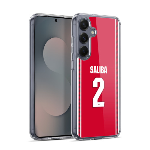 Arsenal FC 2026/27 Players Home Kit 1st Group William Saliba Soft Gel Case for Samsung Galaxy S25+ & MagSafe