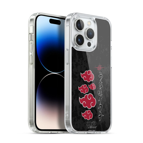 Naruto Shippuden Art Akatsuki Logotype Soft Gel Case for Apple iPhone 14 Pro & MagSafe