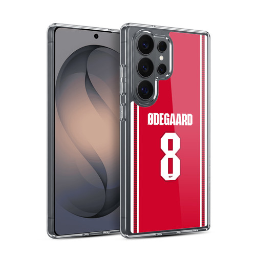 Arsenal FC 2026/27 Players Home Kit 1st Group Martin Ødegaard Soft Gel Case for Samsung Galaxy S26 Ultra