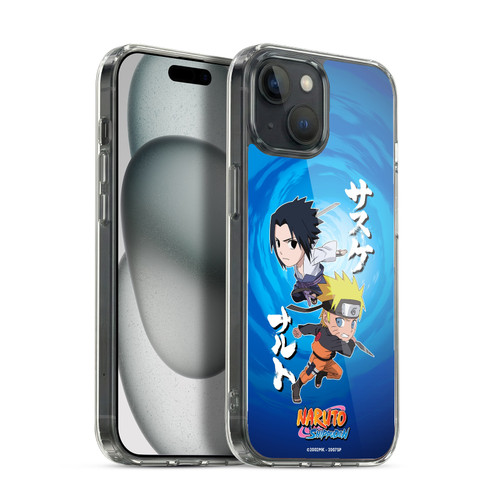 Naruto Shippuden Art Chibi Sasuke Naruto Soft Gel Case for Apple iPhone 15 & MagSafe