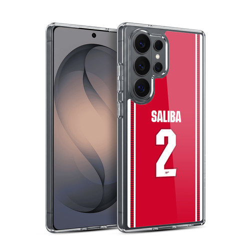 Arsenal FC 2026/27 Players Home Kit 1st Group William Saliba Soft Gel Case for Samsung Galaxy S26 Ultra