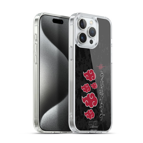 Naruto Shippuden Art Akatsuki Logotype Soft Gel Case for Apple iPhone 15 Pro Max & MagSafe