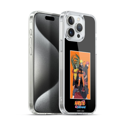 Naruto Shippuden Art Akatsuki Organization Soft Gel Case for Apple iPhone 15 Pro Max & MagSafe