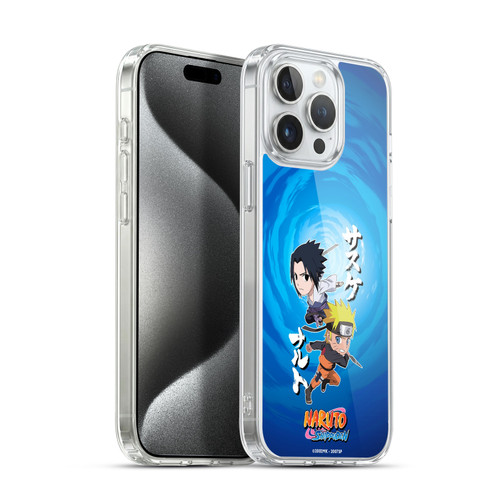 Naruto Shippuden Art Chibi Sasuke Naruto Soft Gel Case for Apple iPhone 15 Pro Max & MagSafe