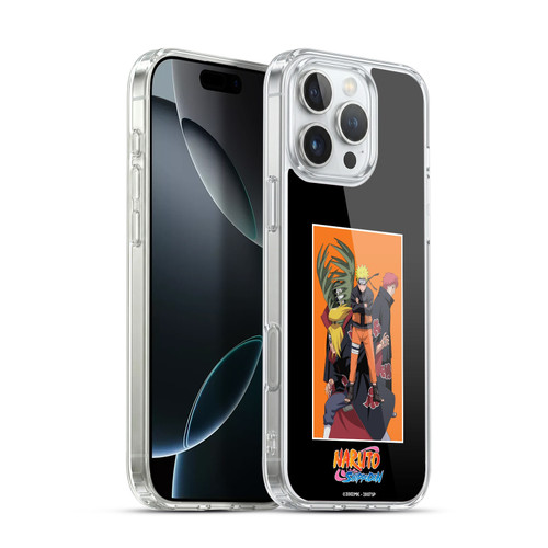 Naruto Shippuden Art Akatsuki Organization Soft Gel Case for Apple iPhone 16 Pro Max & MagSafe