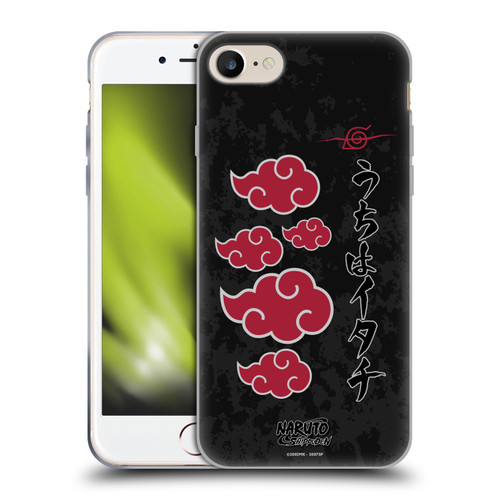 Naruto Shippuden Art Akatsuki Logotype Soft Gel Case for Apple iPhone 7 / 8 / SE 2020 & 2022 & MagSafe