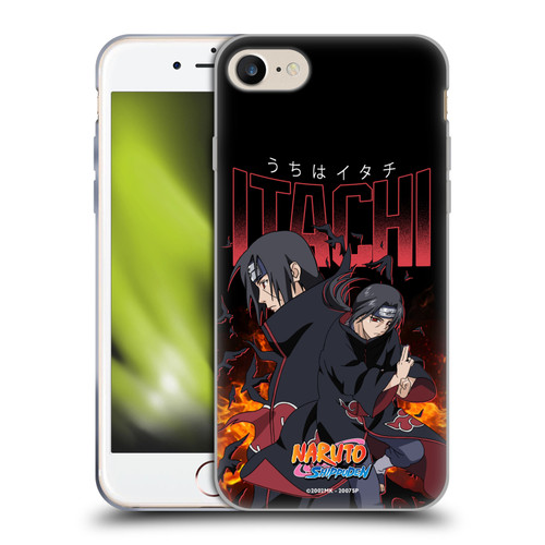 Naruto Shippuden Art Itachi Uchiha Soft Gel Case for Apple iPhone 7 / 8 / SE 2020 & 2022 & MagSafe