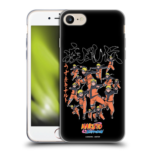 Naruto Shippuden Art Kage Bunshin Soft Gel Case for Apple iPhone 7 / 8 / SE 2020 & 2022 & MagSafe